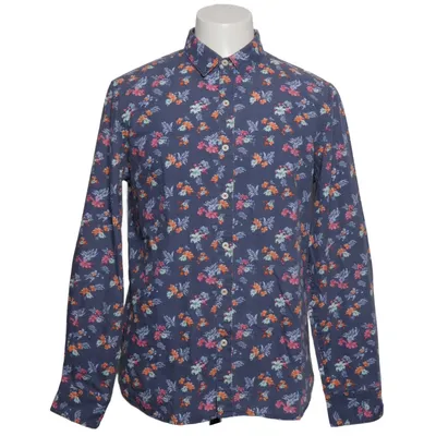 Shirt (Blue, Multicolored) from Denim & Flower Cotton