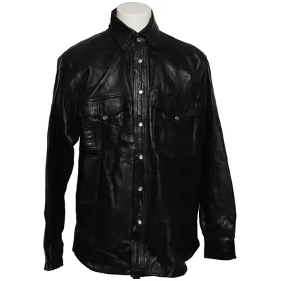 Läderjacka (Svart) från Real Leather Studio Skinn, Polyester
