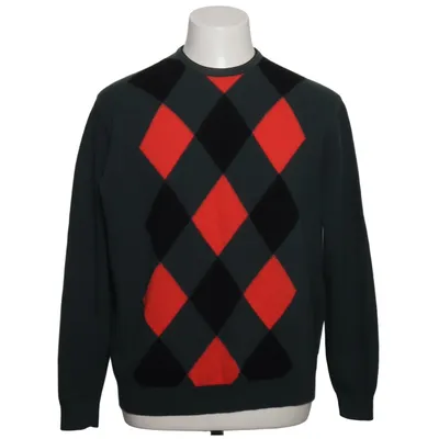 Strickpullover (Grün, Schwarz, Rot) von Peter Scott