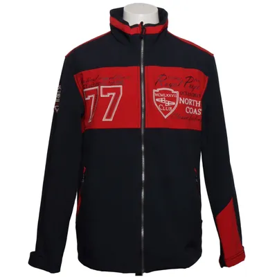 Softshell jacket (Grijs, Rood) van Bonita Men Polyester