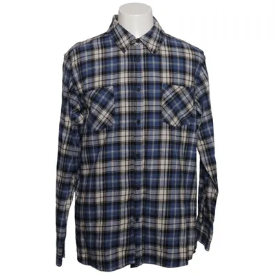 Flannel shirt (Blue, White, Black) from Urban Classics Cotton
