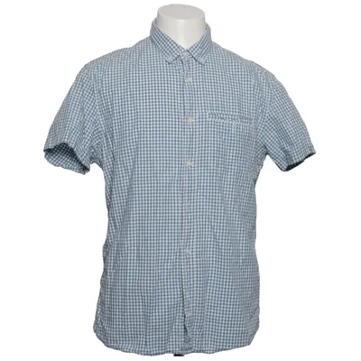 Chemise à manches courtes (Bleu, Blanc) de Tom Tailor Denim Coton