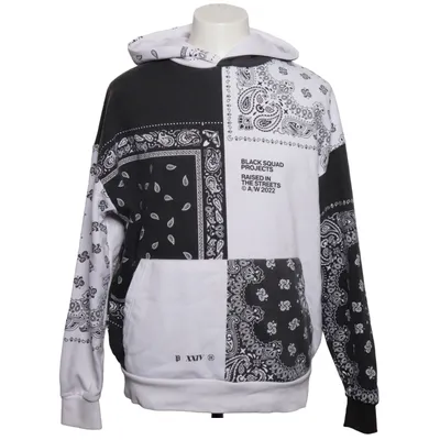 Huvtröja (Svart, Vit) från Black Squad Bomull, Polyester