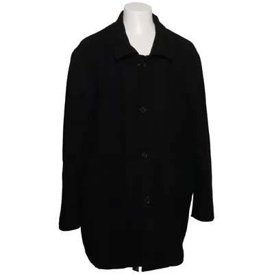 Coat (Black) from Tailor & Son Polyester, Wool