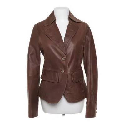 Läderkavaj (Brun) från Energie Bomull, Skinn, Polyester