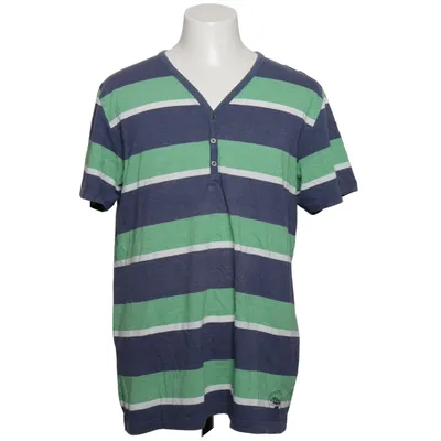 T-shirt (Blue, Green, White) from Man by Tchibo Cotton, Polyester