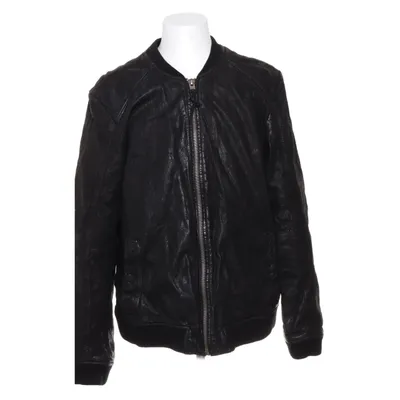 Leather jacket (Black) from Tigha Cotton, Leather, Polyester