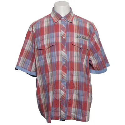 Korte mouwen shirt (Rood, Blauw, Wit) van Men Plus Katoen