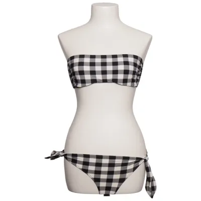 Bikini (Zwart, Wit) van Dolce & Gabbana Beachwear Elastaan, Polyamide