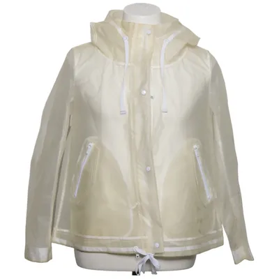 Raincoat (White) from Zara Basic Outerwear Polyurethane