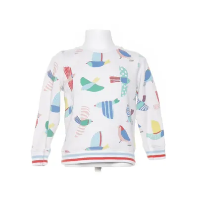 Sweatshirt (White, Multicolored) from Mini Boden Cotton, Elastane, Polyester