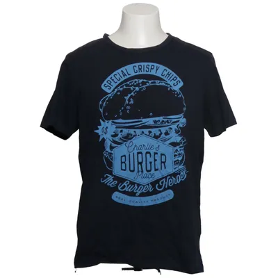 T-shirt (Svart, Blå) från Angelo Litrico Bomull