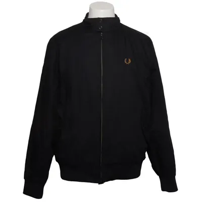 Blouson (Noir) de Fred Perry Coton, Élasthane, Lyocell, Polyester recyclé