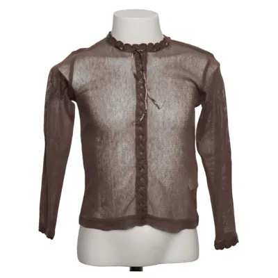 Cardigan (Brown) from Lili Gaufrette Cotton, Elastane, Polyester