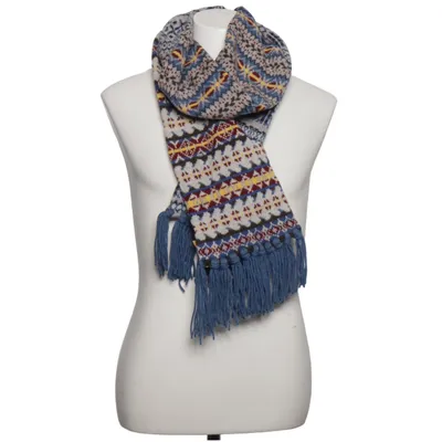 Scarf (Gray, Multicolored) from Drakes Wool