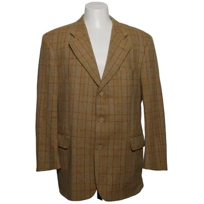 Blazer (Marron, Beige) de E. Thomas Cachemire, Laine