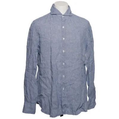 Chemise (Bleu, Blanc) de Finamare Napoli Lin