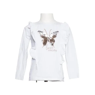 Långärmad t-shirt (Vit, Flerfärgad) från Coccodrillo Bomull, Elastan
