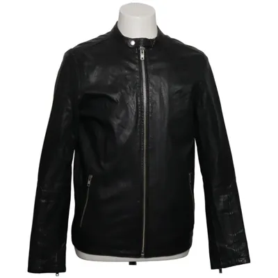 Læderjakke (Sort) fra Premium by Jack & Jones Læder, Polyester