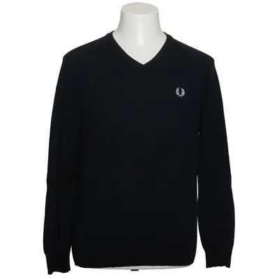 Pullover (Blue) from Fred Perry Sportswear Merino wool