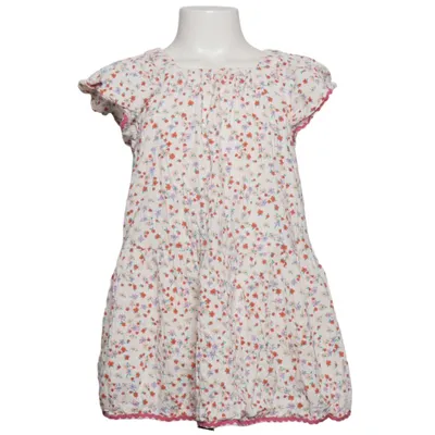 Dress (White, Multicolored) from Zara Cotton