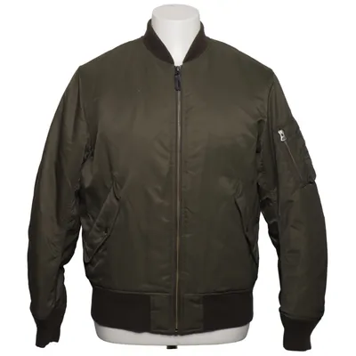 Bomberjacka (Grön) från Uniqlo Akryl, Elastan, Skinnimitation, Polyamid, Polyester