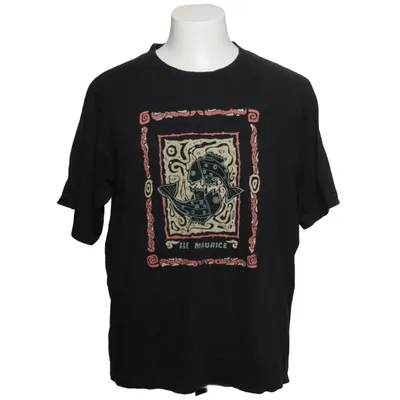 T-shirt (Svart, Flerfärgad) från Action Bomull