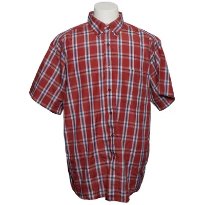 Kortärmad skjorta (Röd, Vit, Blå) från Identic Bomull, Polyester