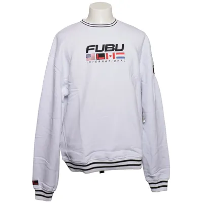 Collegetröja (Vit) från Fubu Bomull, Polyester