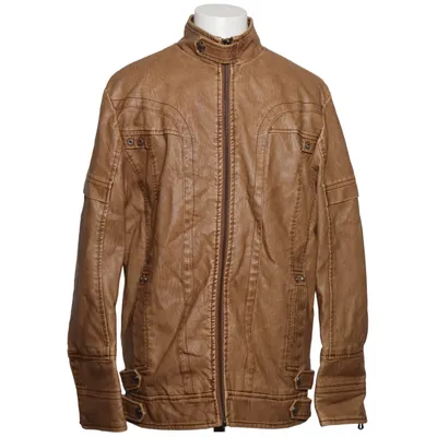 Veste (Marron) Polyuréthane, Viscose