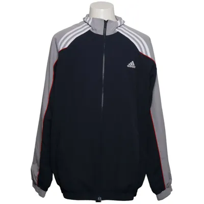 Sports jacket (Blue, Gray, White) from Adidas Cotton, Polyester