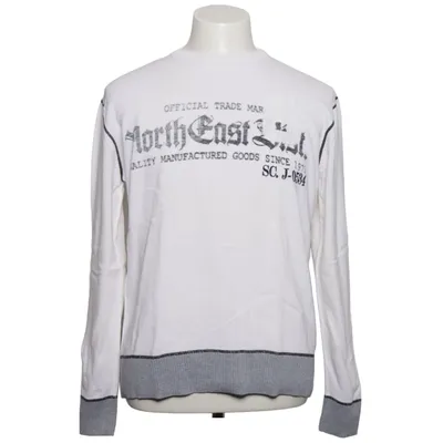 Sweater (White, Gray) from Jack & Jones Vintage Denim Cotton