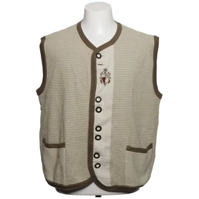Vest (Beige, Brown) from Patrick Bernard Acrylic, Cotton, Polyester