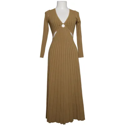 Maxi dress (Beige) from Sandro Elastane, Polyamide, Polyester, Viscose