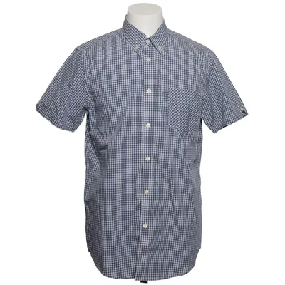 Short sleeve shirt (Blue, White) from Plectrum by Ben Sherman Cotton