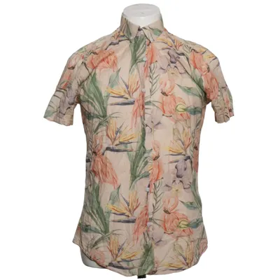 Short sleeve shirt (Beige, Multicolored) from Grand Frank Cotton