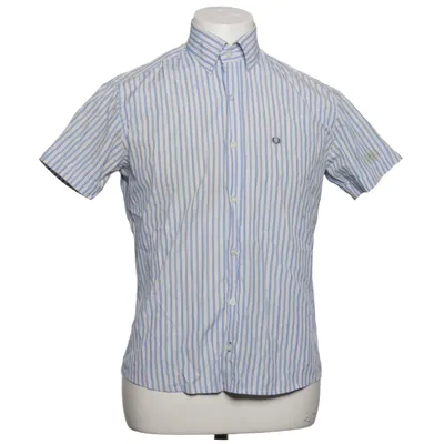 Short sleeve shirt (Blue, White, Brown) from Fred Perry Cotton