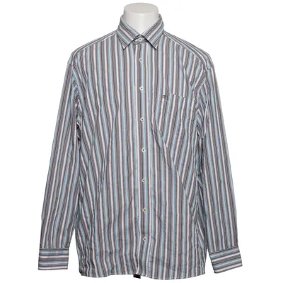 Buttondown-skjorta (Blå, Brun, Vit, Svart) från Eton Bomull, Polyester