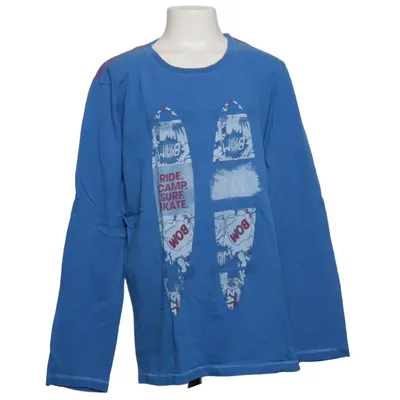 T-shirt à manches longues (Bleu, Multicolore) de Something Coton