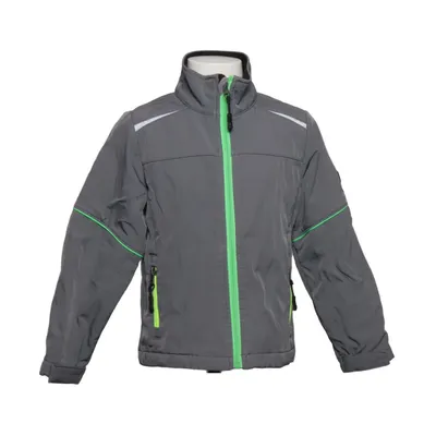 Outdoor jacket (Gray, Green) from Toptex Pro Elastane, Polyester