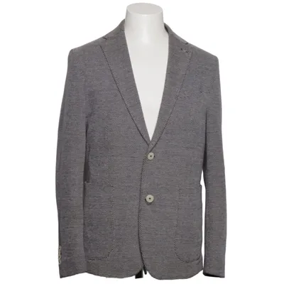 Blazer (Bleu, Blanc) de Mango Man Coton, Polyester