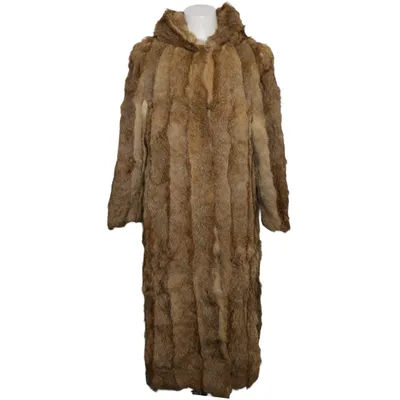 Pälsrock (Grå, Brun)