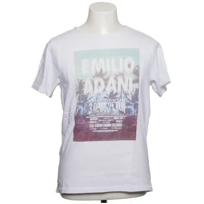 T-shirt (White, Multicolored) from Emilio Adani Cotton