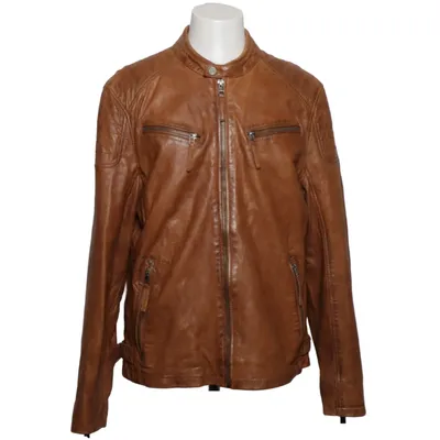 Lederjacke (Braun) von Gipsy Baumwolle, Leder, Polyester