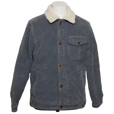 Fodrad jeansjacka (Blå, Vit) från Abercrombie & Fitch Bomull, Elastan, Polyester