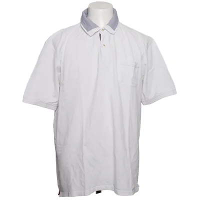Polo shirt (White, Blue) from Andrew James Cotton