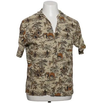 Short sleeve shirt (Beige, Brown, Black) from Urban Outfitters Viscose