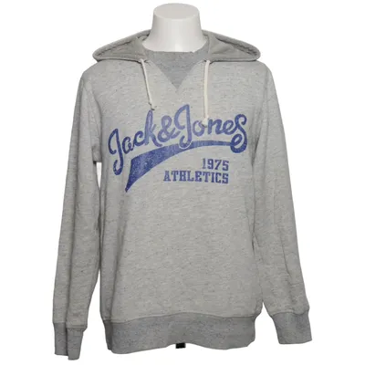 Huvtröja (Grå) från Originals by Jack & Jones Bomull, Polyester