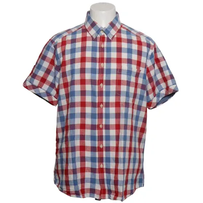 Chemise à manches courtes (Bleu, Rouge, Blanc) de Armada Coton, Lin