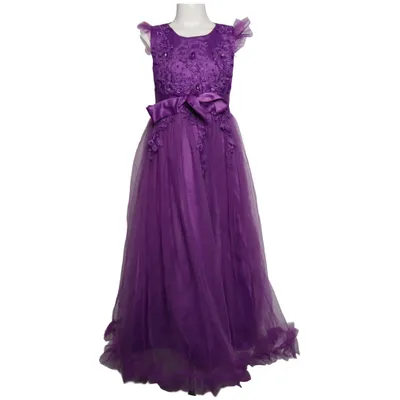 Flower girl dress (Purple) from Bai Hui Polyester, Viscose